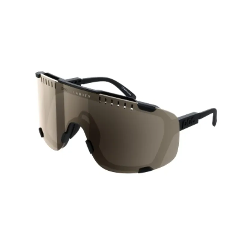 POC Devour MTB Sunglasses in Uranium Black Brown/Silver Mirror-1